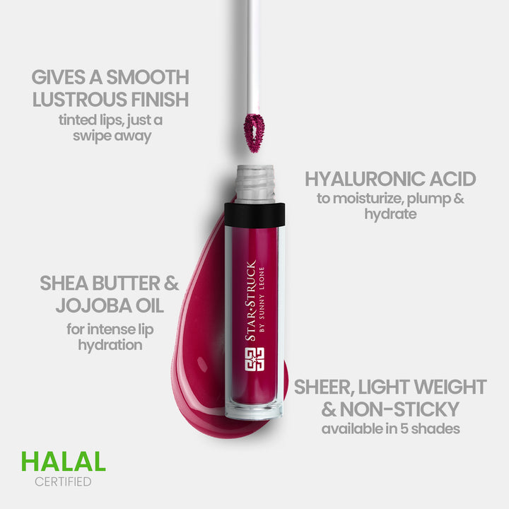 Berry Lippy - Glossy Lip Tint-cruelty free cosmetics-Sunny Leone