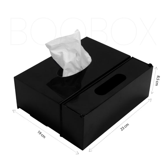 BooBox Tissue Box Holder with Built-in Disposal Bin - Black – Star ...