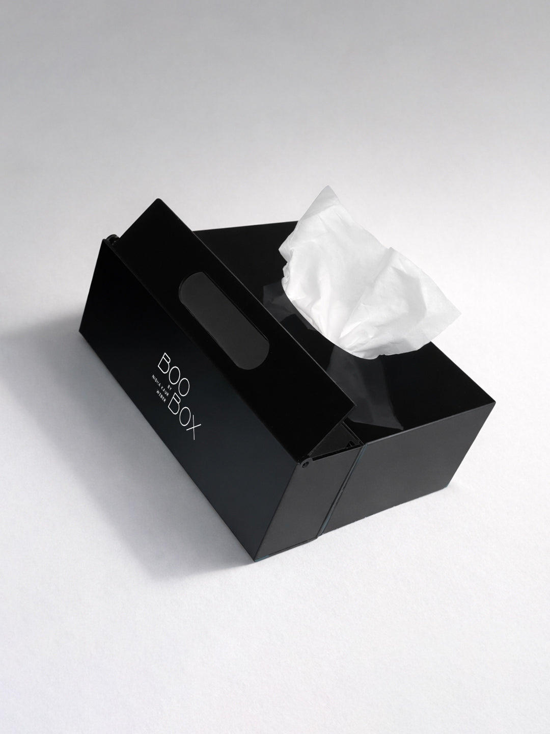 BooBox Tissue Box Holder with Built-in Disposal Bin - Black – Star