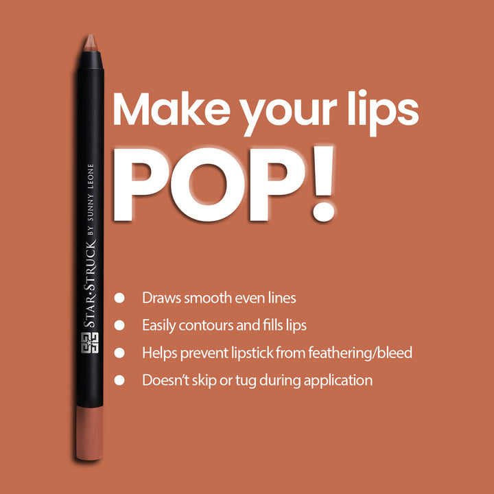 Caramello - Long wear Lip Liner-Lip Liner-cruelty free cosmetics-Sunny Leone