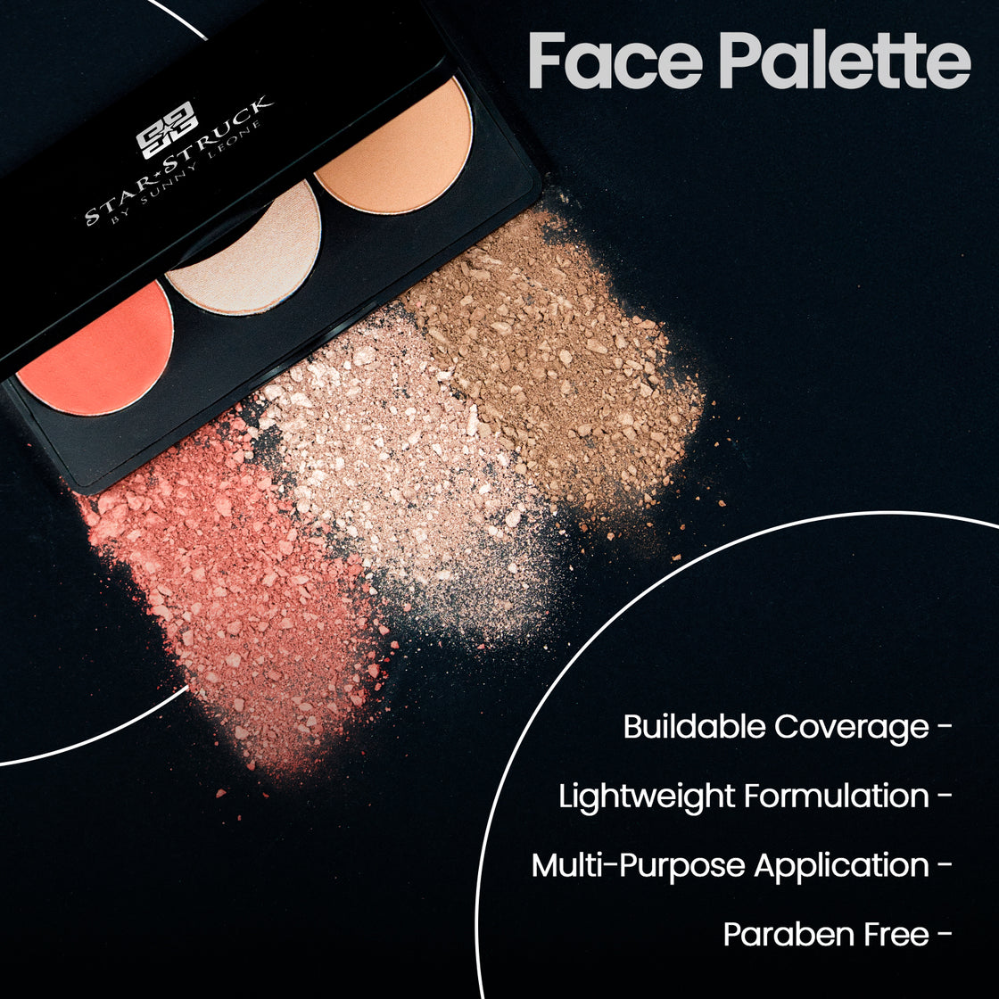 Coral-ish Face Palette-Face Palette-cruelty free cosmetics-Sunny Leone