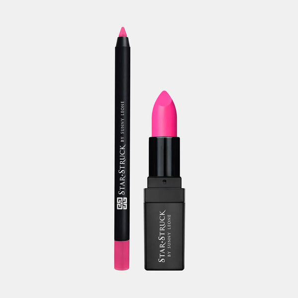 Foxy Fuchsia- 2PC Lip Kit-cruelty free cosmetics-Sunny Leone