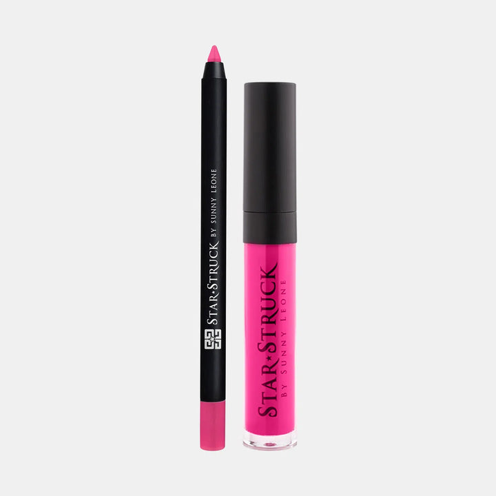 Foxy Fuchsia - 2PC Lip Kit-cruelty free cosmetics-Sunny Leone