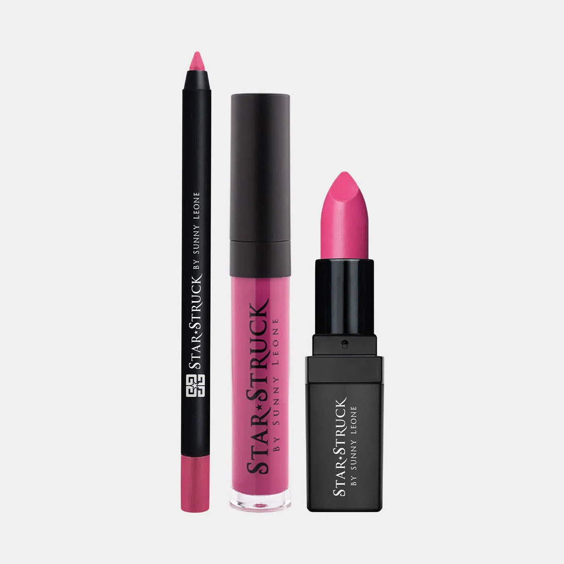 Kiss Me Pink - 3PC Lip Kit-cruelty free cosmetics-Sunny Leone