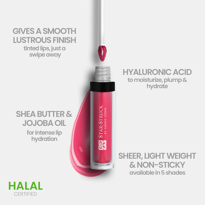 Pink Passion - Glossy Lip Tint-cruelty free cosmetics-Sunny Leone