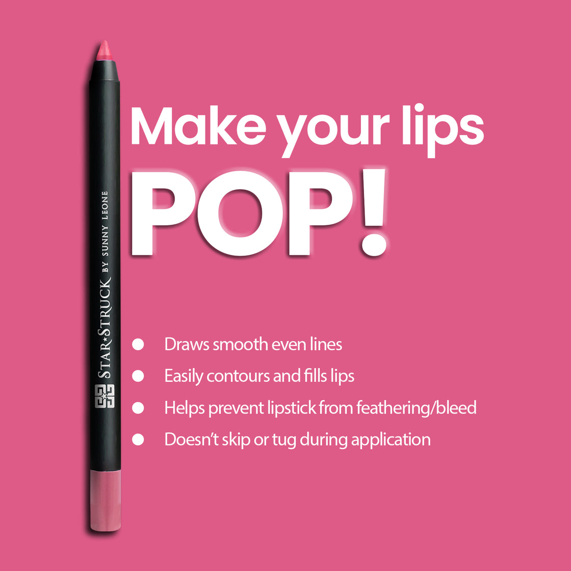Pink Peony - Long Wear Lip Liner-Lip Liner-cruelty free cosmetics-Sunny Leone