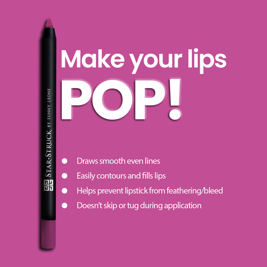 Purple Taffy - Long Wear Lip Liner-Lip Liner-cruelty free cosmetics-Sunny Leone