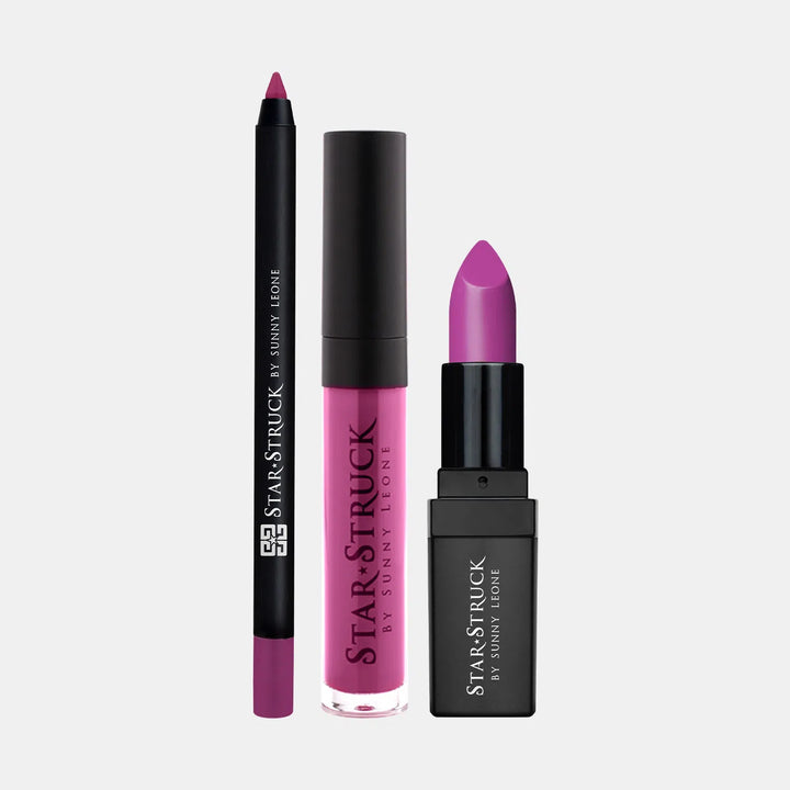 Purple Taffy - 3PC Lip Kit-cruelty free cosmetics-Sunny Leone