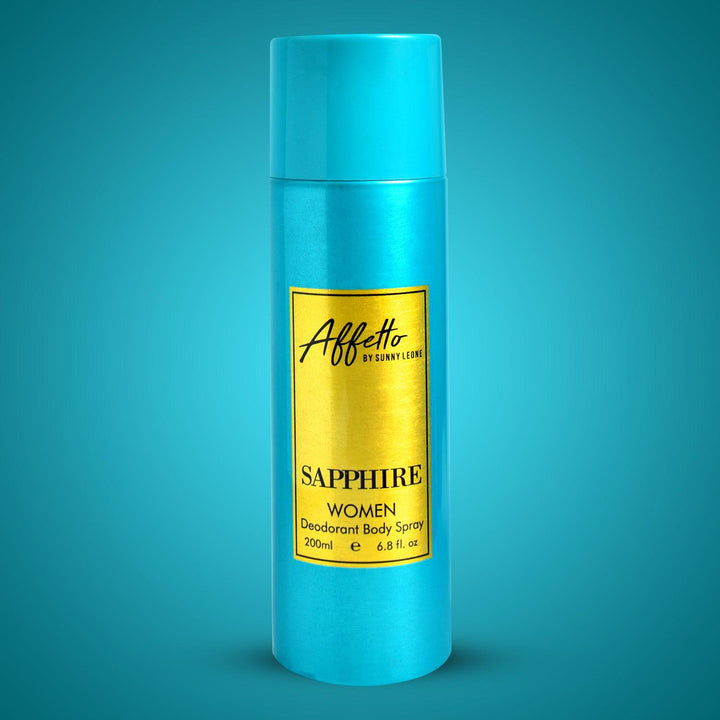 SAPPHIRE- FOR HER AFFETTO BY SUNNY LEONE -200ML-Deodorant-cruelty free cosmetics-Sunny Leone