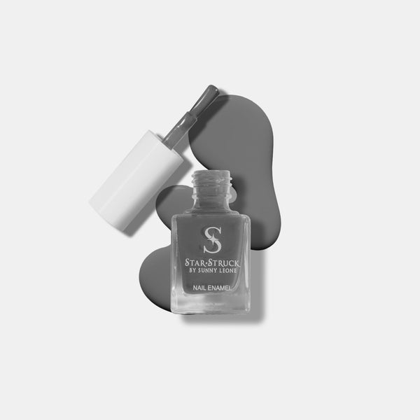 Steel Grey - Glossy Nail Polish | Mirror-Like Shine & Longwear Color | Quick Dry Formula