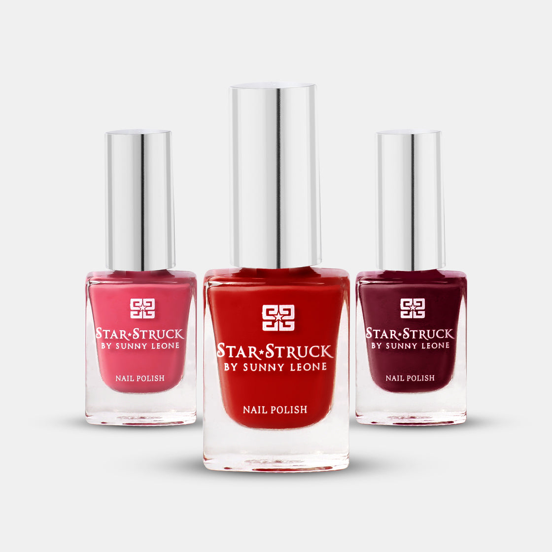 Bold Reds - Pack Of 3-Nail Polish-cruelty free cosmetics-Sunny Leone
