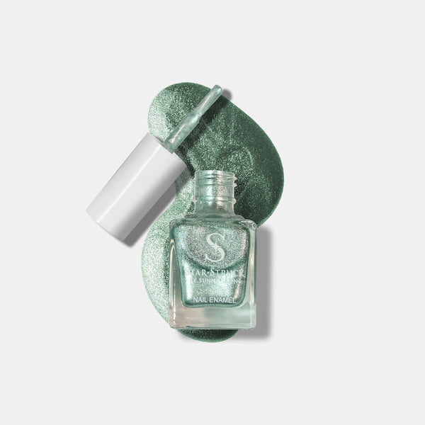 Sage Sparkle - Shimmer Nail Polish | Sparkling Finish