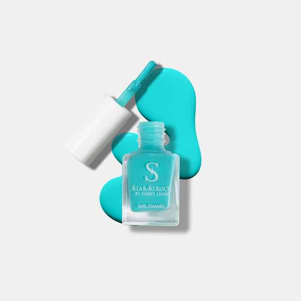 Island Blue - Glossy Nail Polish | Mirror-Like Shine & Longwear Color | Quick Dry Formula