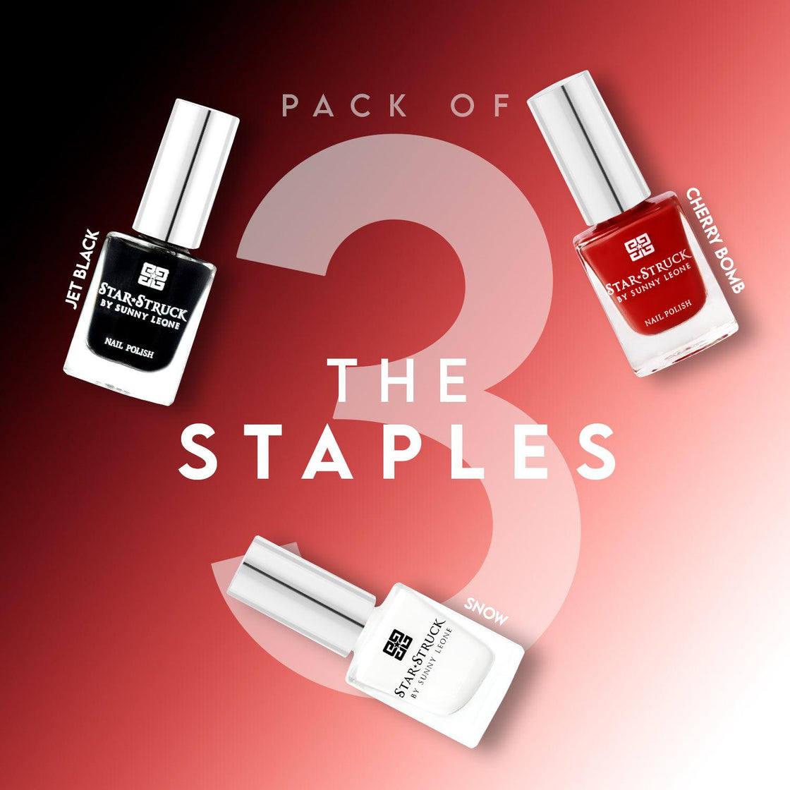 The Staples - Pack of 3-cruelty free cosmetics-Sunny Leone