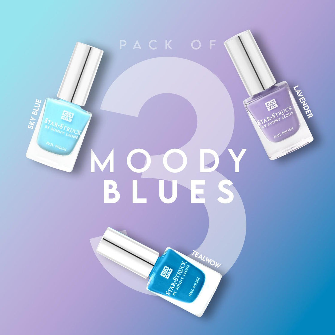 Moody Blues - Pack of 3-cruelty free cosmetics-Sunny Leone