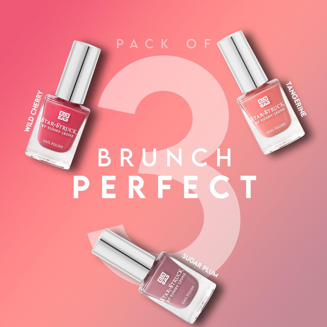 Brunch Perfect - Pack Of 3-Nail Polish-cruelty free cosmetics-Sunny Leone
